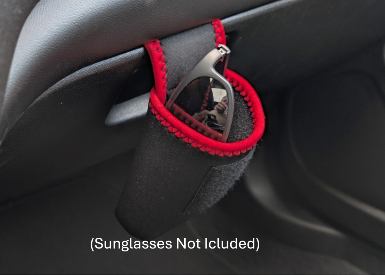 ShadeShark Red Edition - Premium Car Sunglasses Organizer